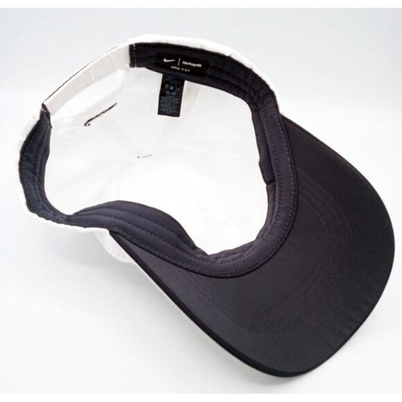 Hat Nike Heritage86 Oilfire Rye Whiskey Golf White Dri-Fit Adult Unisex Adjusts - Picture 8 of 9